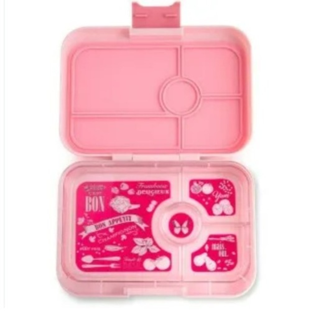 Yumbox Power‎ Pink Bento Lunch Box 4-Compartment Food Container Leakproof